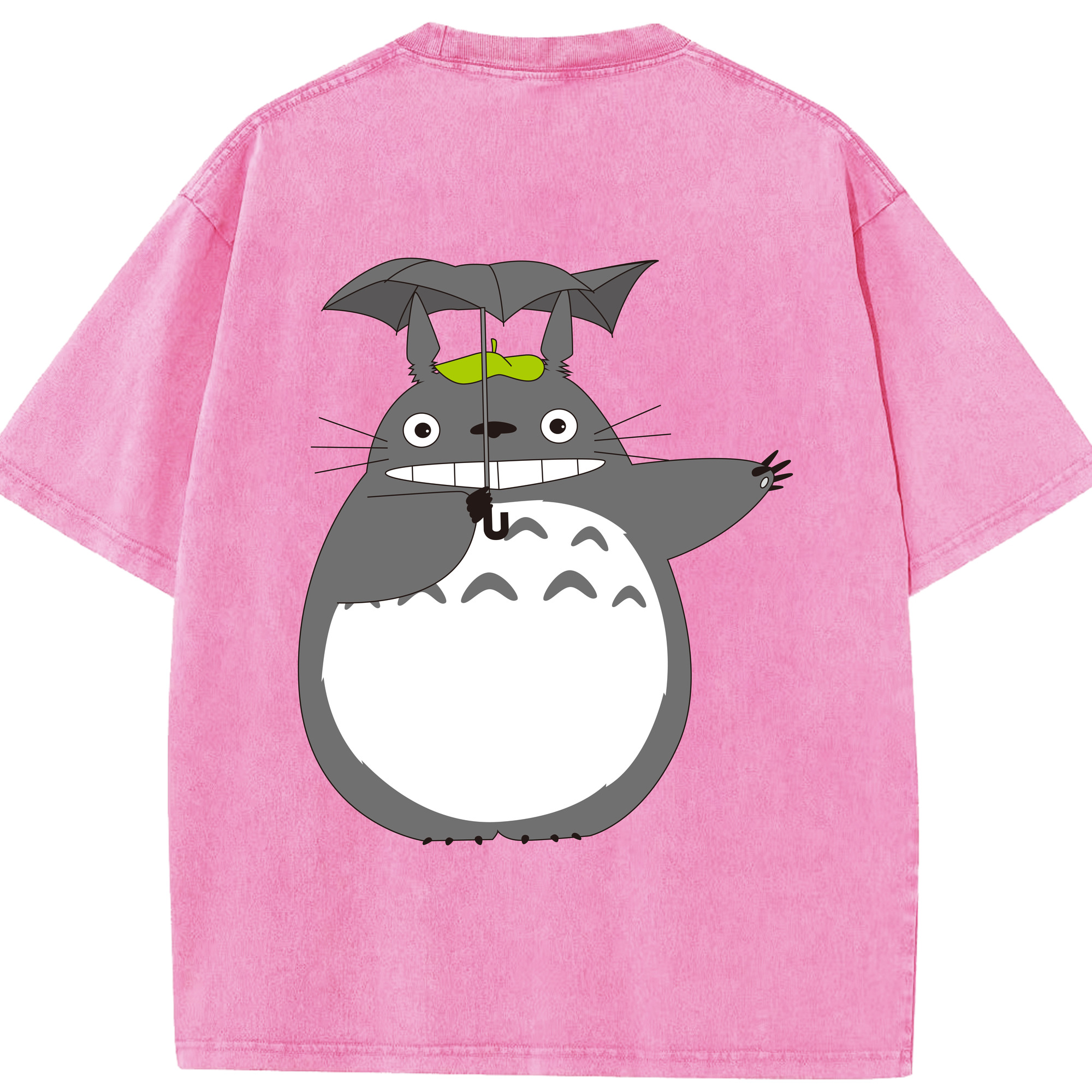（画像用） となりのトトロ 草壁メイ 草壁サツキ My Neighbor Totoro Satsuki Kusakabe Mei Kusakabe 綿100% ヴィンテージ風 半袖Tシャツ（背面プリント）
